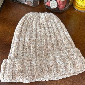 Charter Club Cream and Tan Textured Scarf